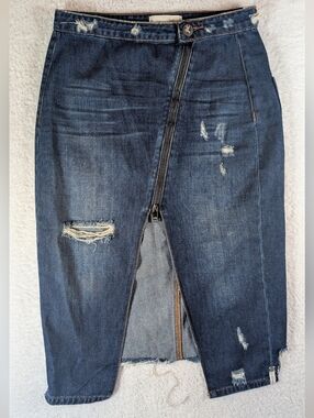 677-One Teaspoon Dark Blue Denim Jeans with Contrast Stitching